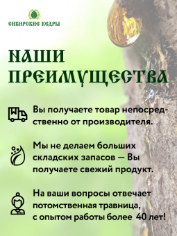 Живица сибирского кедра 10% (утренняя)